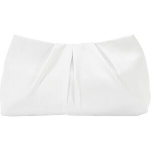 Women's Unique Style Detachable Chain Bride Evening Formal White Clutch Handbag